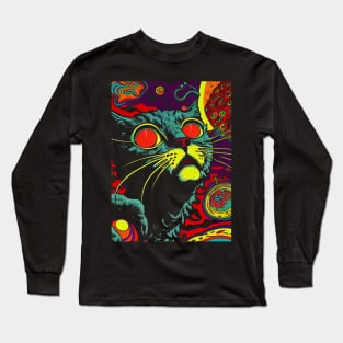 Psychedelic Cat 28.0 Long Sleeve T-Shirt